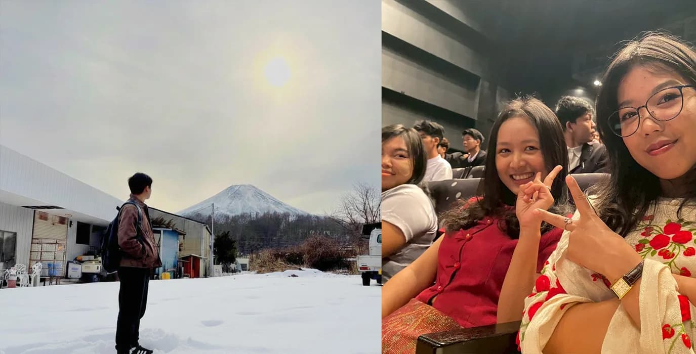 School website photograph · 新富国際語学院