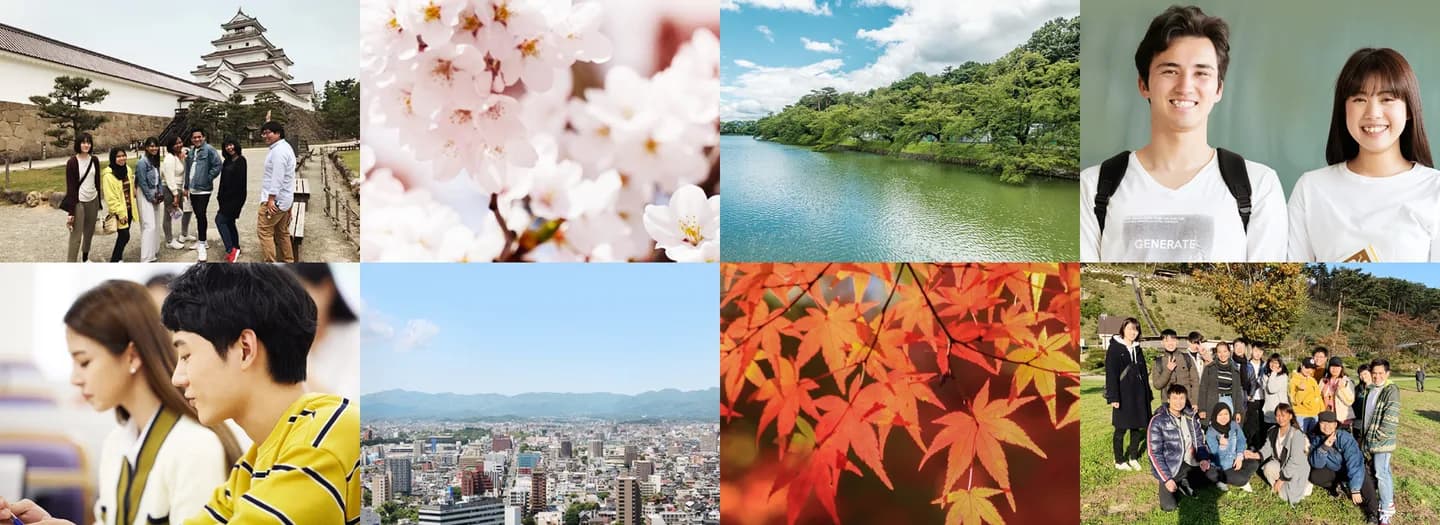 School website photograph · 福島医療専門学校 日本語学科
