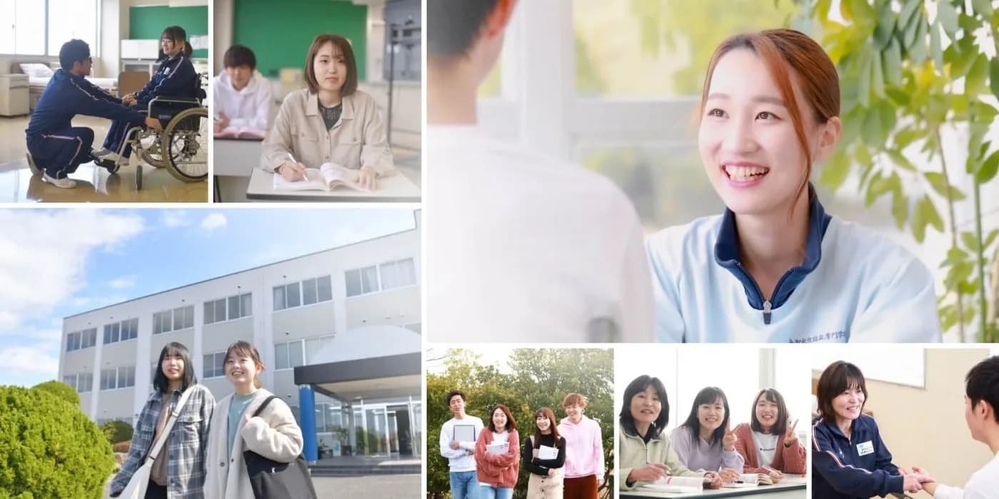 School website photograph · Tottori Social Welfare Techinical College Department of Japanese Language Education, Japanese Language Course