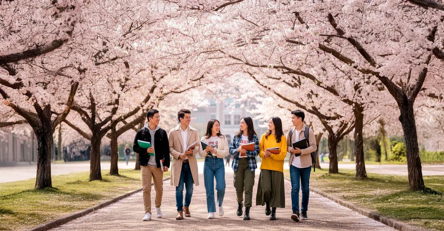 School website photograph · HITACHI SAKURA JAPANESE LANGUAGE SCHOOL